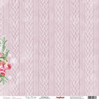 Бумага для скрапбукинга 30,5х30,5 см 180 гр/м одностор Зимнее утро, Морозный день