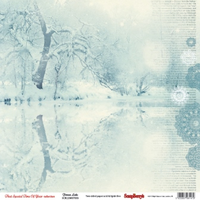 Бумага для скрапбукинга 30,5х30,5 см 180 гр/м двустор С Рождестовом, Как в сказке