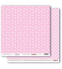 Бумага для скрапбукинга 30,5х30,5 см 180 гр/м двустор Зимние контрасты Звездная ночь, Легкий румянец