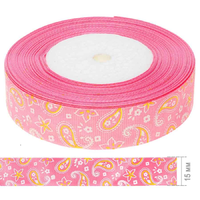 Лента репсовая с принтом 