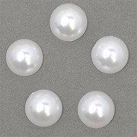Полубусины пластик перламутр , d=10 мм, цв.41 белый