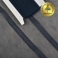 Кружево-трикотаж 1662, 15 мм, цв.04 т.синий