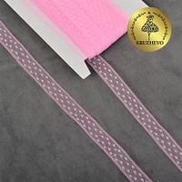 Кружево-трикотаж 1662, 15 мм, цв.09 св.розовый