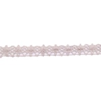 Кружево вязаное рис 1201057, шир.10-14мм цв.289 лен