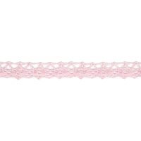 Кружево вязаное рис 1201057, шир.10-14мм цв.219 розовый