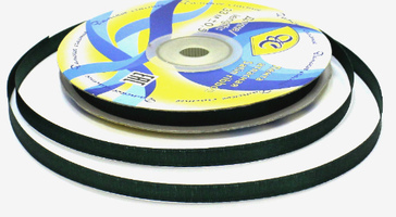 Лента атласная, 6 мм, 49, т.зелёный, рулон 33м