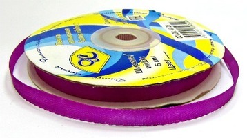 Лента атласная, 6 мм, 29, фиолетовый, рулон 33м