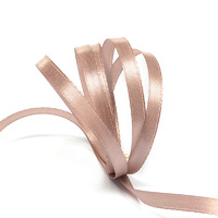 Лента атласная, 6 мм, 4814, бежевый, рулон 27,4м