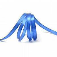 Лента атласная, 6 мм, 3161, василёк, рулон 27,4м