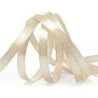 Лента атласная, 6 мм, 3124, св.бежевый, рулон 27,4м