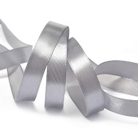 Лента атласная, 12 мм, 3170, т.серый, рулон 27,4м