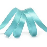 Лента атласная, 12 мм, 3154, сине-зелёный, рулон 27,4м