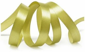Лента атласная, 12 мм, 3142, оливковый, рулон 27,4м