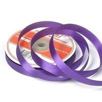 Лента атласная, 12 мм, 3118, фиолетовый, рулон 27,4м
