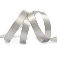 Лента атласная, 12 мм, 3107, серый, рулон 27,4м