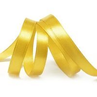 Лента атласная, 12 мм, 3023, т.золотой, рулон 27,4м