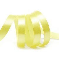 Лента атласная, 12 мм, 3012, жёлтый, рулон 27,4м