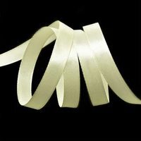 Лента атласная, 12 мм, 3011, св.жёлтый, рулон 27,4м