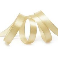 Лента атласная, 12 мм, 3009, бежевый, рулон 27,4м