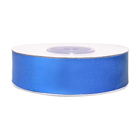 Лента атласная, 25 мм, 121, св.васильковый, рулон 33м
